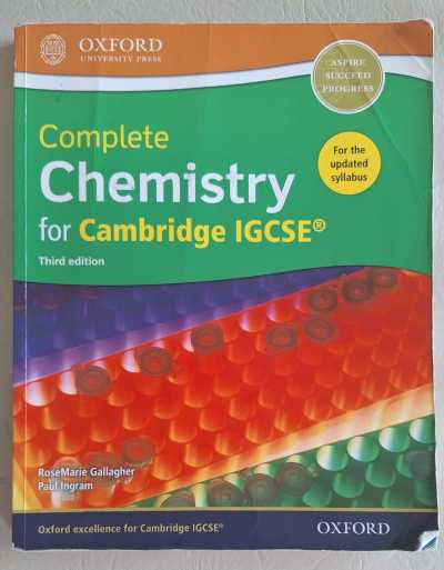 Complete Chemistry for Cambridge IGCSE *Third edition*
